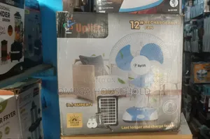 12" Rechargeable Solar Power Fan