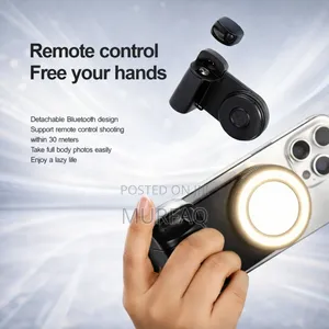 Magnetic Smartphone Handle - Bluetooth Selfie Grip Stand With Light
