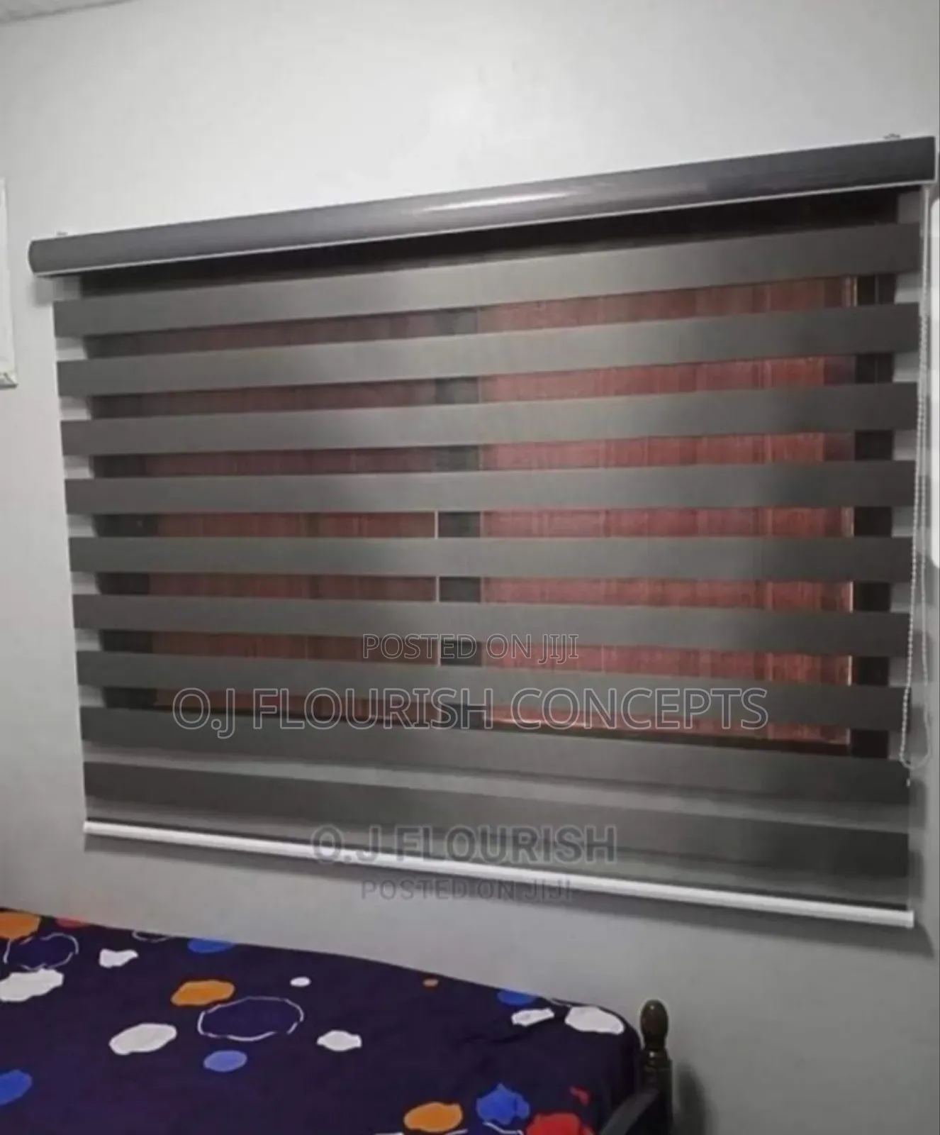 Shining Grey Window Blinds