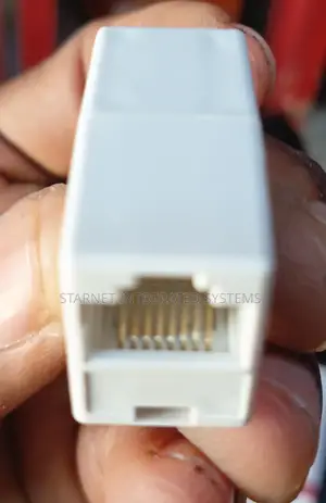 Rj45 F/F Utp Module Ethernet Coupler White