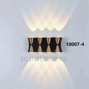 Mattle Black Gold Porch Light Led