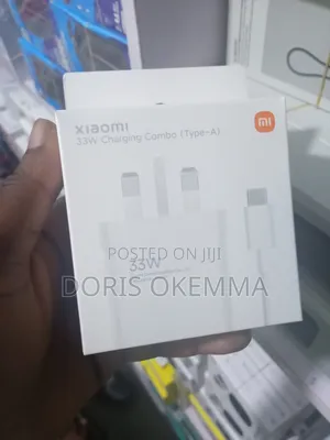 Original Xiaomi 33w Turbo Fast Charger + Type-C Cable