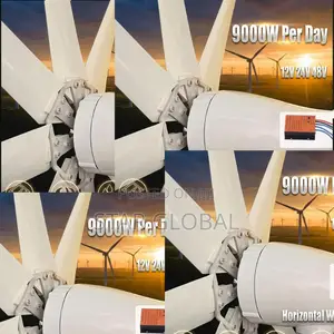 Get 9000w Per Day 48v Horizontal Wind Turbine That Ends Utility Bills