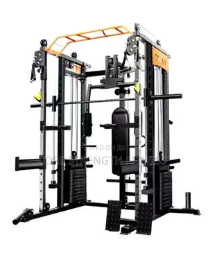 7-in-1 Multi-Use Squat Rack With Smith Machine, Multi Gym,Cable Cross