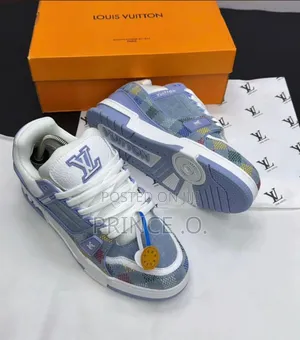 Louis Vuitton Blue Mixed Sneakers