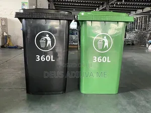 360 Litres Waste Bin With Trolley and Cover