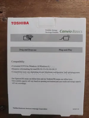 2tb External Hard Drive Toshiba Canvio Basic