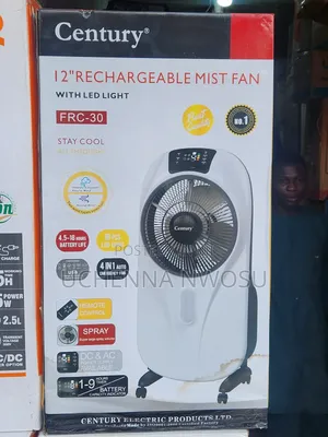 Century Water Mist Rechargeable Fan 12 Inches