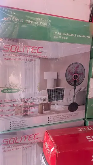 Solitec 18 Rechargeable Stand Fan
