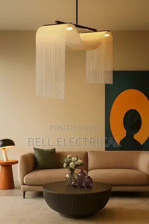 Waterfall Tassel Metal Led Pendant Lights