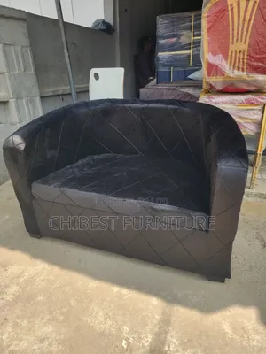 Padded Sofa Fabric Chairs For Two Persons