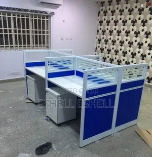 4 Seater Workstation Staff Table