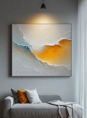 Textured Abstract Oil Printing on Canvas