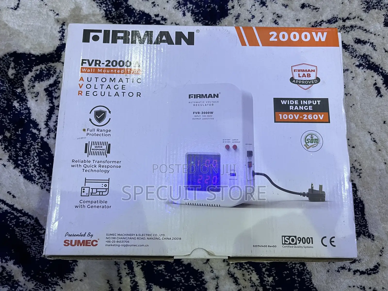 Firman 2000w Wall Mounted Voltage Stabilizer