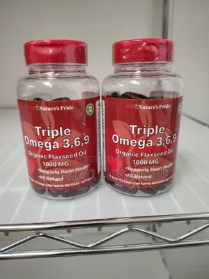 Nature's Pride Triple Omega-3-6-9 Flaxseed Oil 1000mg by 90 Softgels