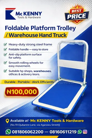 Foldable Platform Trolley / Warehouse Hand Truck