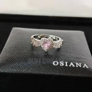 Lady Rings Stainless Steel Rings No Color Faded Pink Heart Ring 20