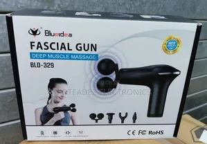 Blueidea Portable Dual Head Fascial Gun Deep Muscle Massager
