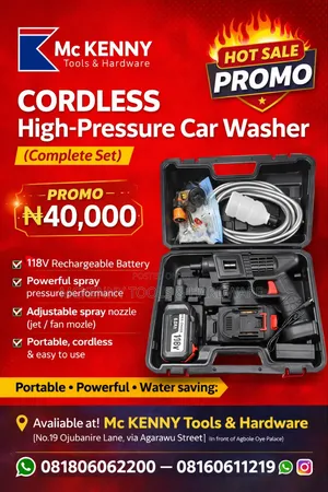 Cordless High-pressure Car Washer (Complete Set)