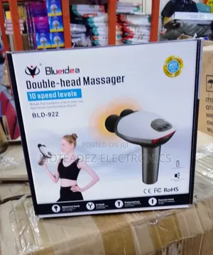 Blueidea Double Head Rechargeable Deep Muscle Professional Massage Gun