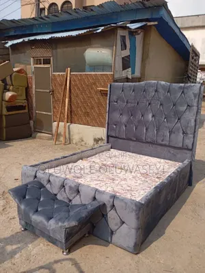 4.5 by 6 Bed Frame With Foot Rest