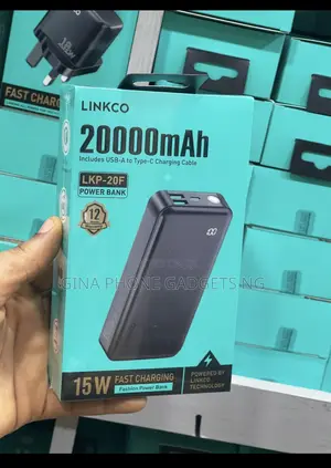 Power Bank (20000 Mah Fast Charging Linkco Power Bank