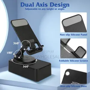 Multifunctional Phone Holder Stand With a Wireless Bluetooth Speaker.