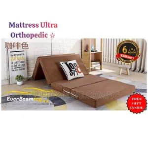 Orthopedic Medically Recommended Foldable Mattress 4ft X 6ft _ Brown