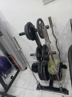 Olympic Plates Rack and Rod Holder