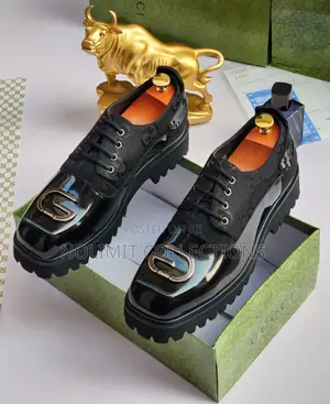 Two Toned Gucci Chunky Lace Up Derby Shoe