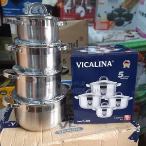 Vicalina Stainless Steel 3pcs Cookware Set