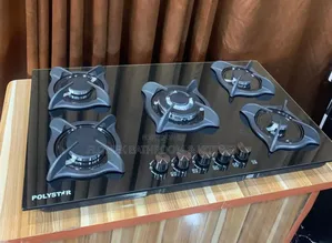 5 Burner Tempered Glass Gas Cooker