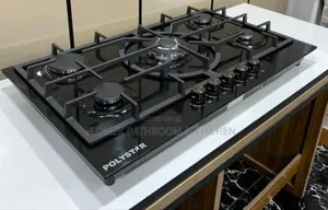 5 Burner Built-in Gas Cooker – Tempered Glass Kitchen Hob.