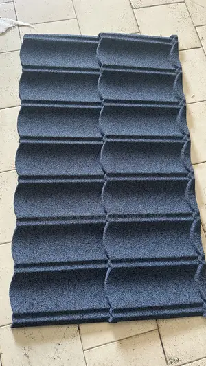 Blue Mix Black Bond Stone Coated Tiles
