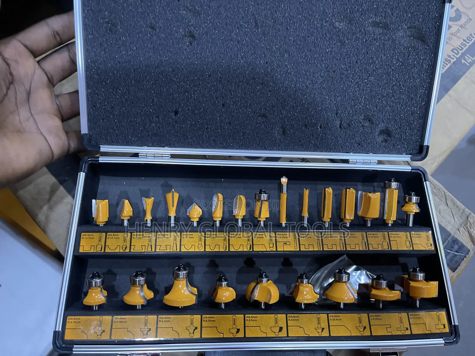 30pcs Ingco Router Bit Set