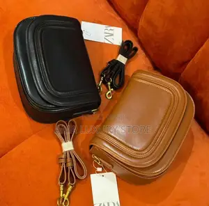 Zara Genuine Leather Unisex Luxury Side Bags