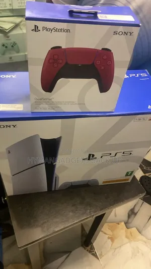 Playstation 5 Slim With Extra Red Color Pad
