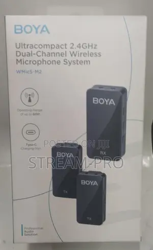 Boya Wmic5 M2 2 4ghz Wireless Lavalier Microphone