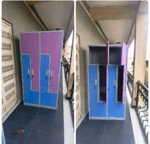 4 Door Metal Colored Wardrobe
