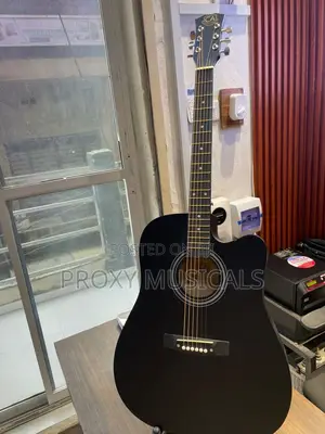 Black Acoustic Guitar - Box Guitar