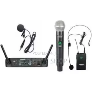 Shure - Wireless Lapel Headsethandheld Microphone System 3 in 1