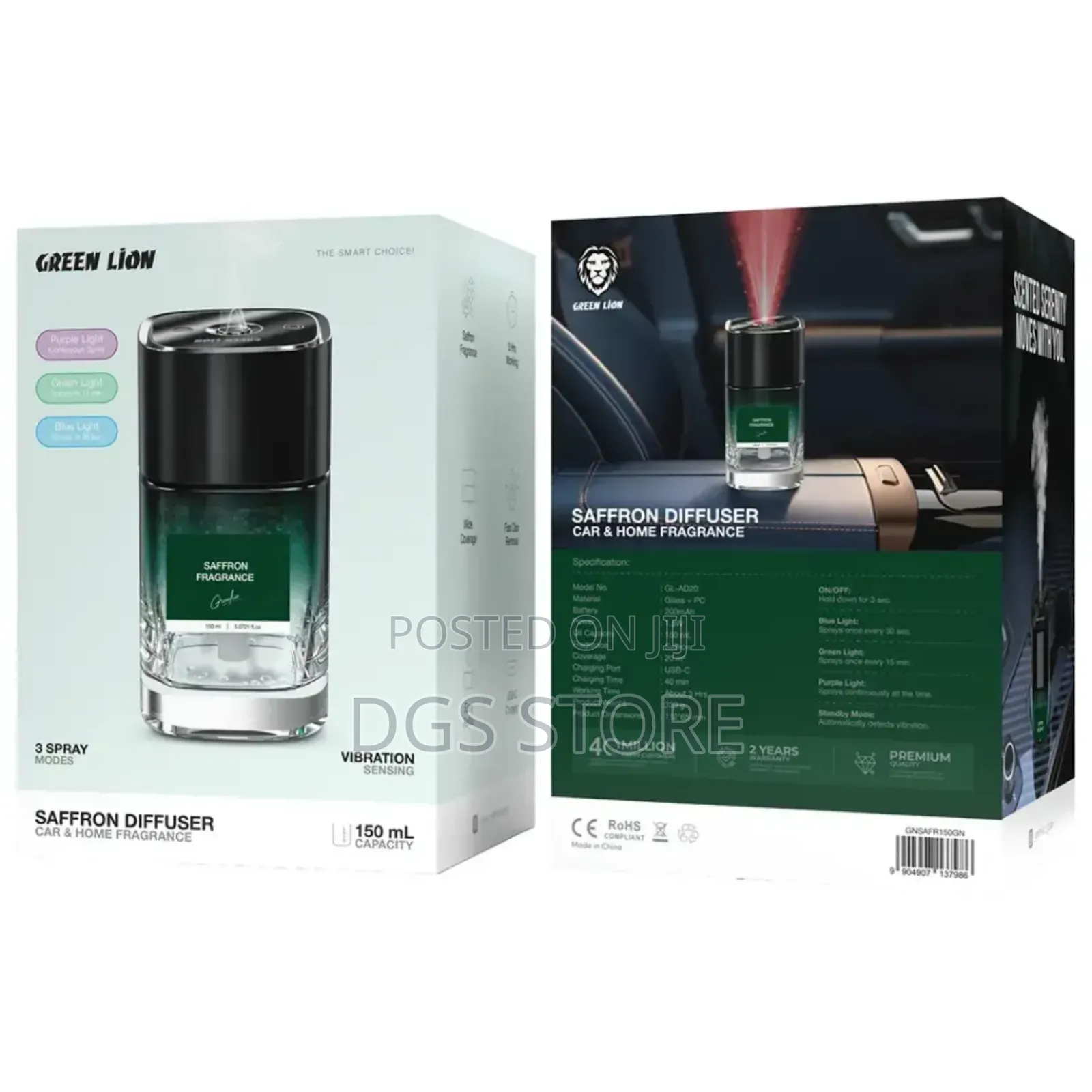 Green Lion Saffron Diffuser 150ml