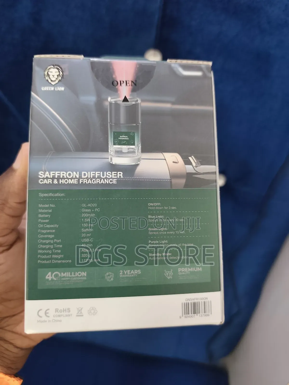 Green Lion Saffron Diffuser 150ml