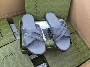 Gucci and Louis Vuitton Leather Slippers