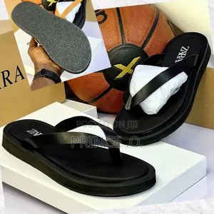 Zara Cross Leather Slippers