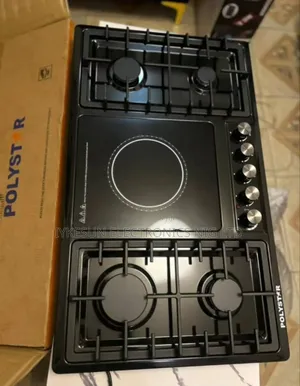 Original Quality Polystar Built-in Premium Luxury 4+1 Gas Ele Cooker