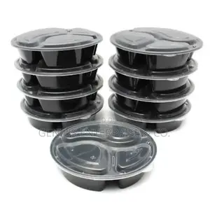 Freezable Microwaveable 3 Compartment Plates (1pack)