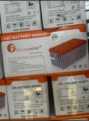 Felicity Dry Cell Batteries 200ah 12v