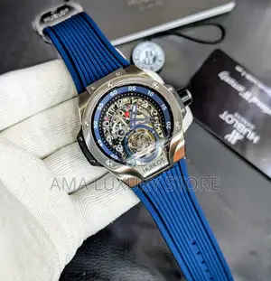 Hublot Luxury Designer Rubber Strap Men's Authomatic Wristwatch