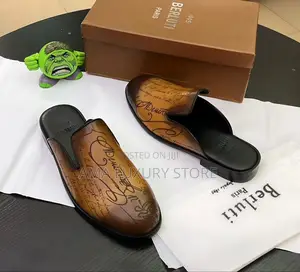 Berluti Genuine Leather Luxury Men's Designer Half Shoes